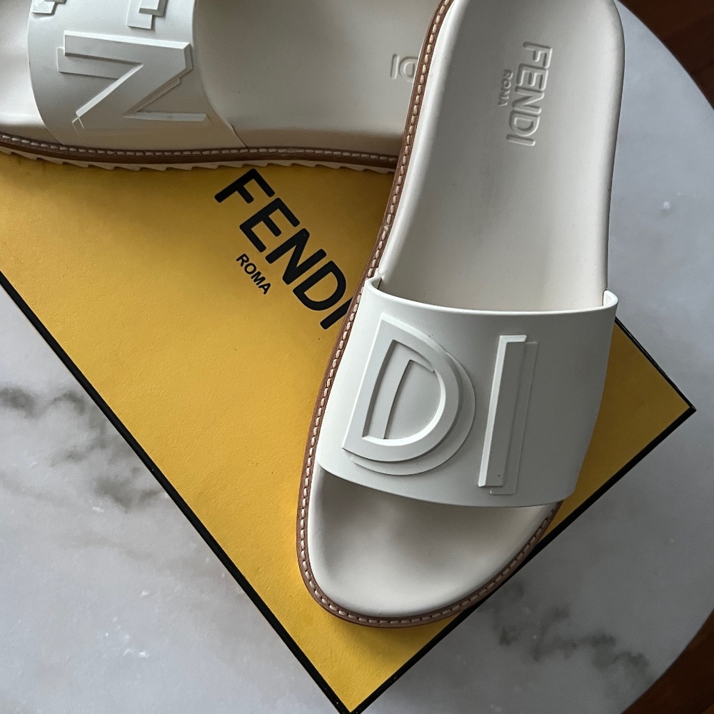 Off White Fendi slides